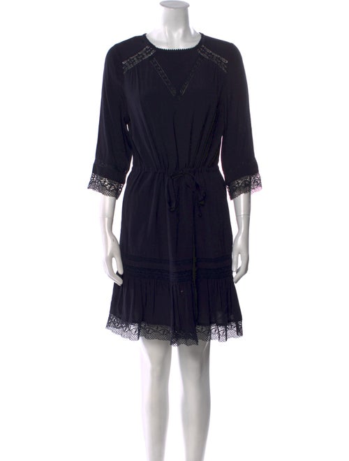 Maje Crew Neck Mini Dress