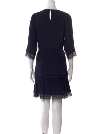 Maje Crew Neck Mini Dress