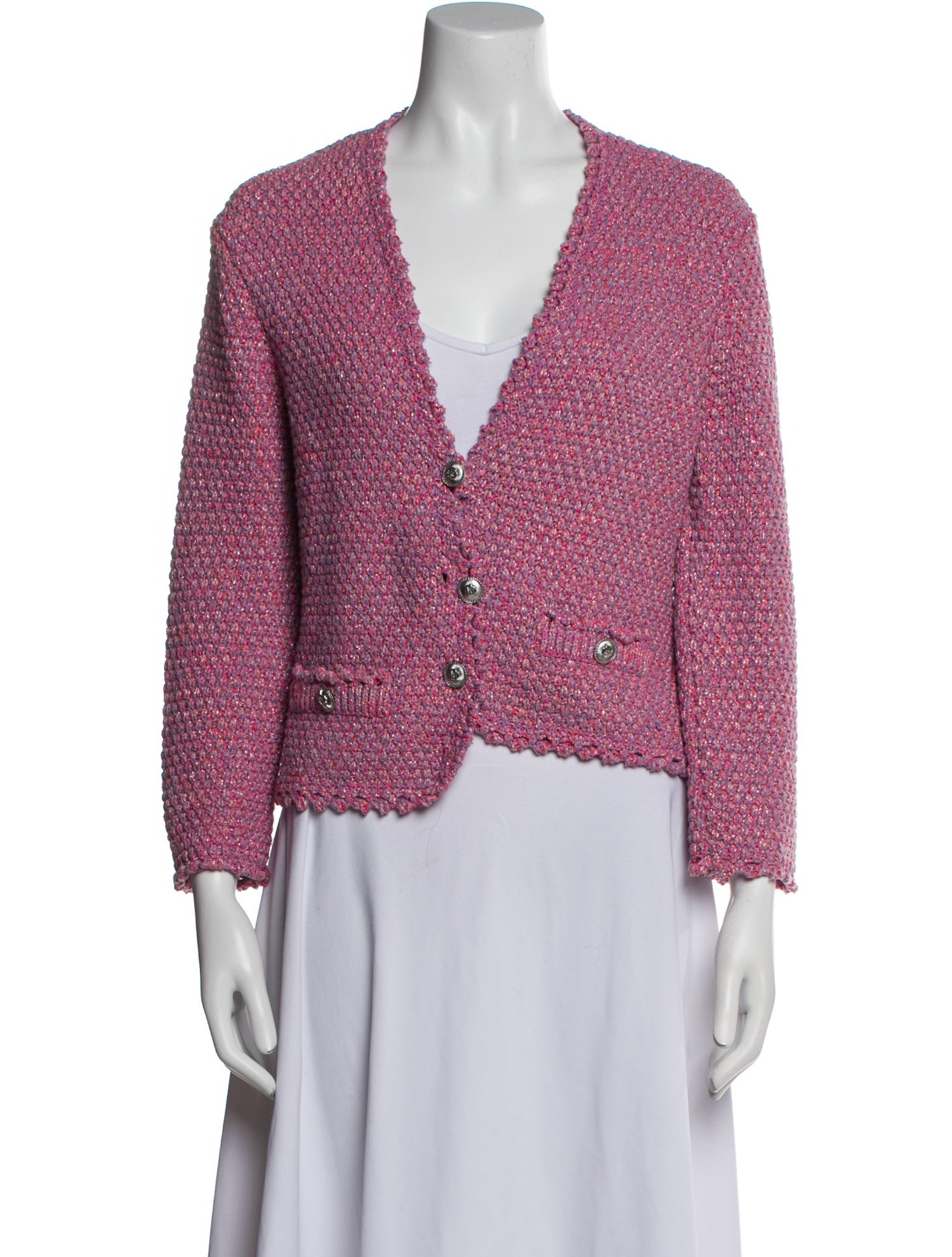 Maje Tweed Pattern Evening Jacket