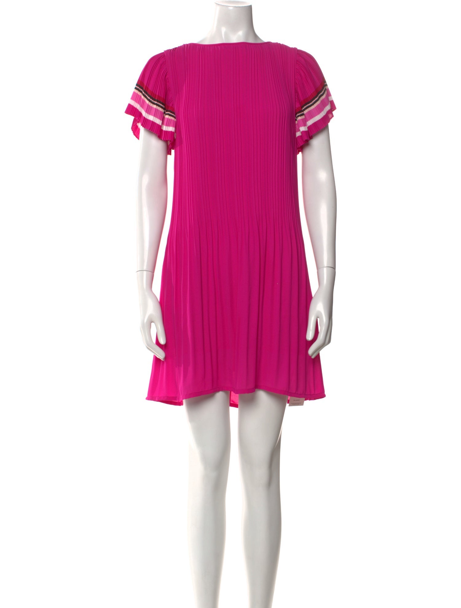 Maje Bateau Neckline Mini Dress