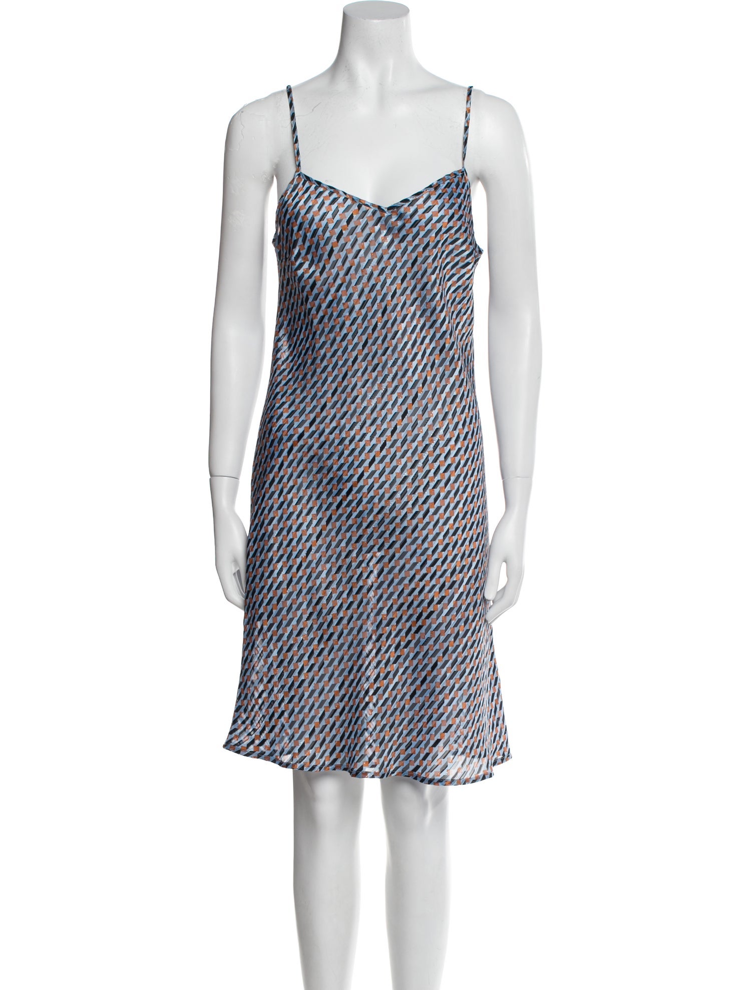 Maje Printed Knee-Length Dress