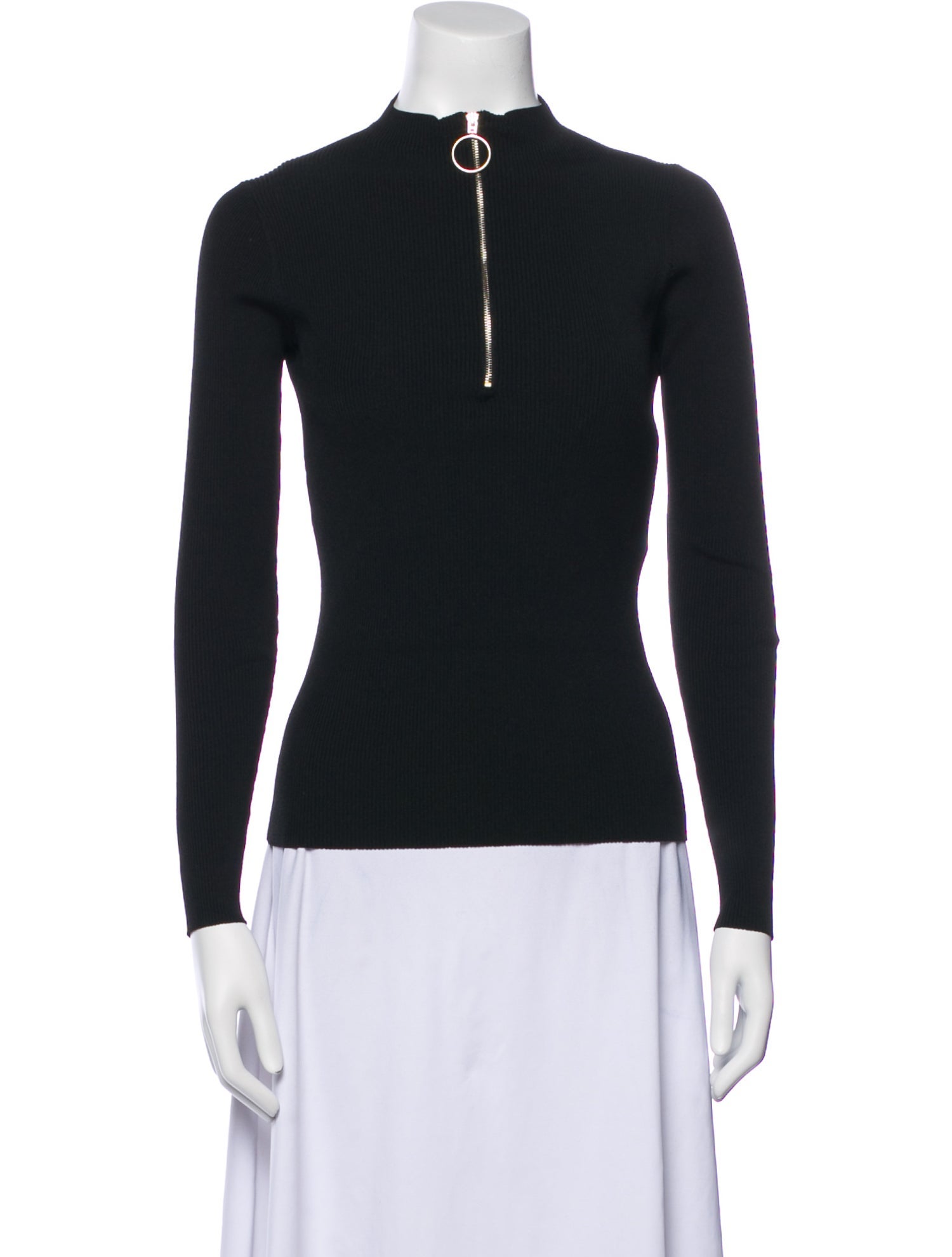 Maje Mock Neck Sweater