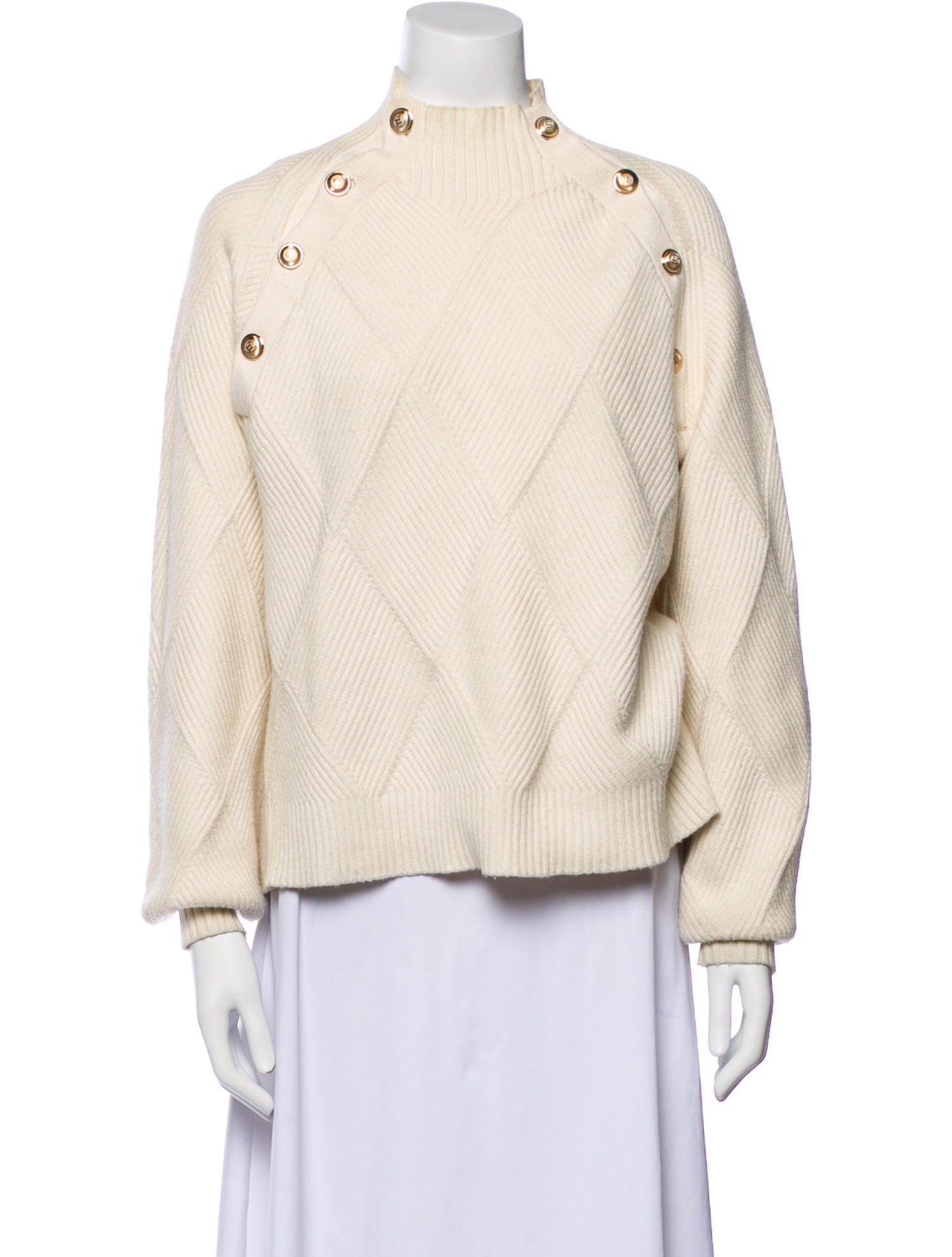 Maje Mock Neck Sweater