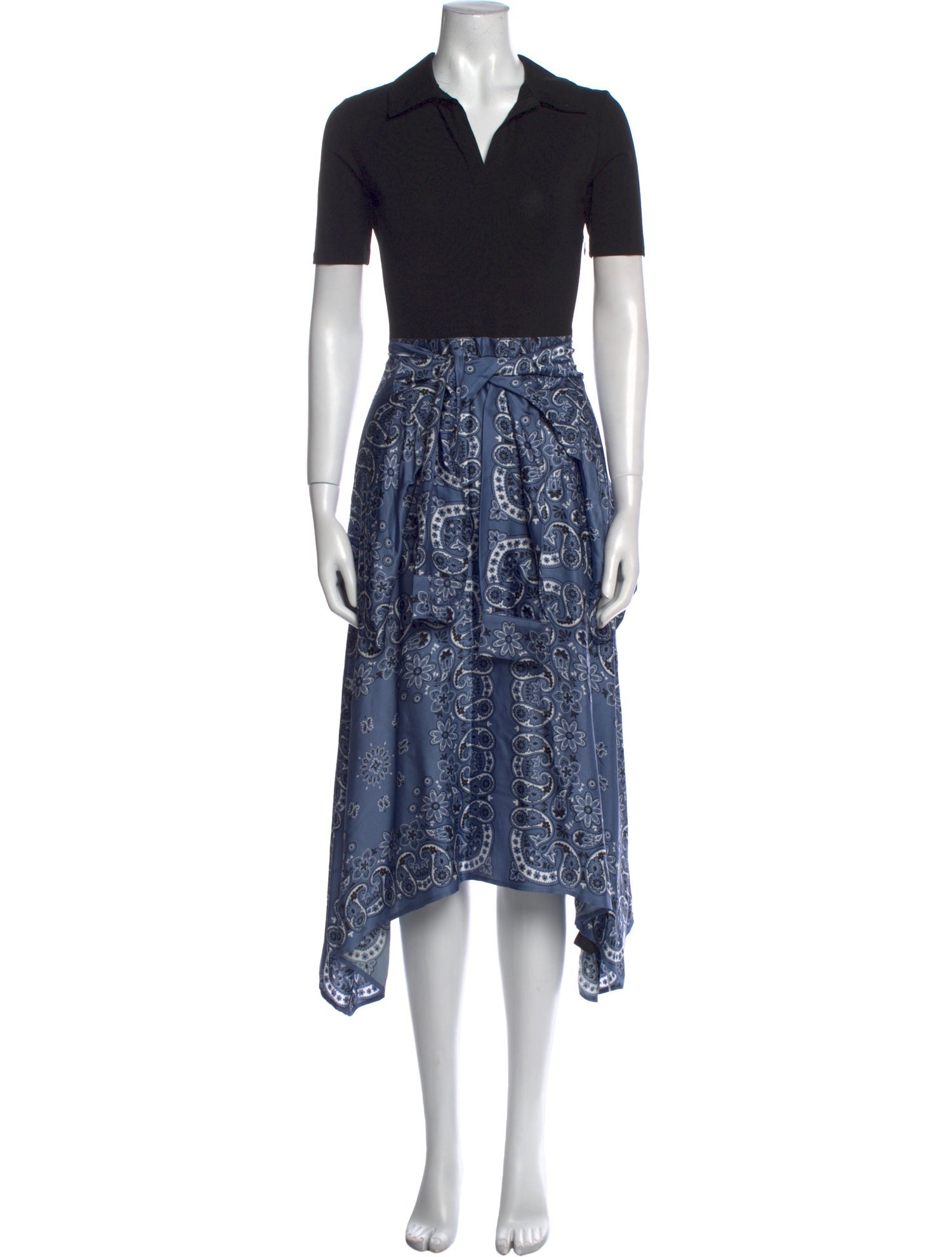 Maje Printed Midi Length Dress w/ Tags