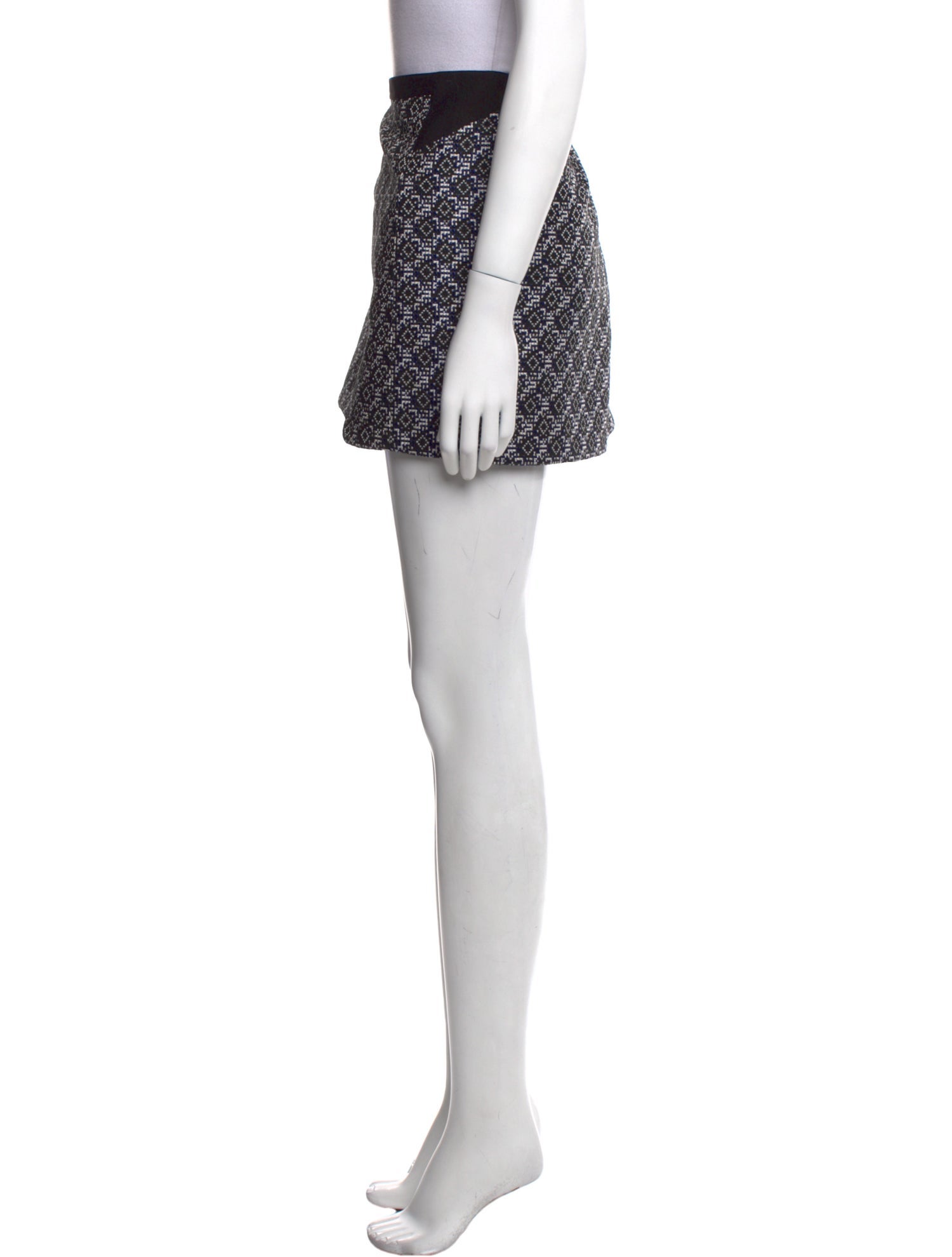 Maje Printed Mini Skirt