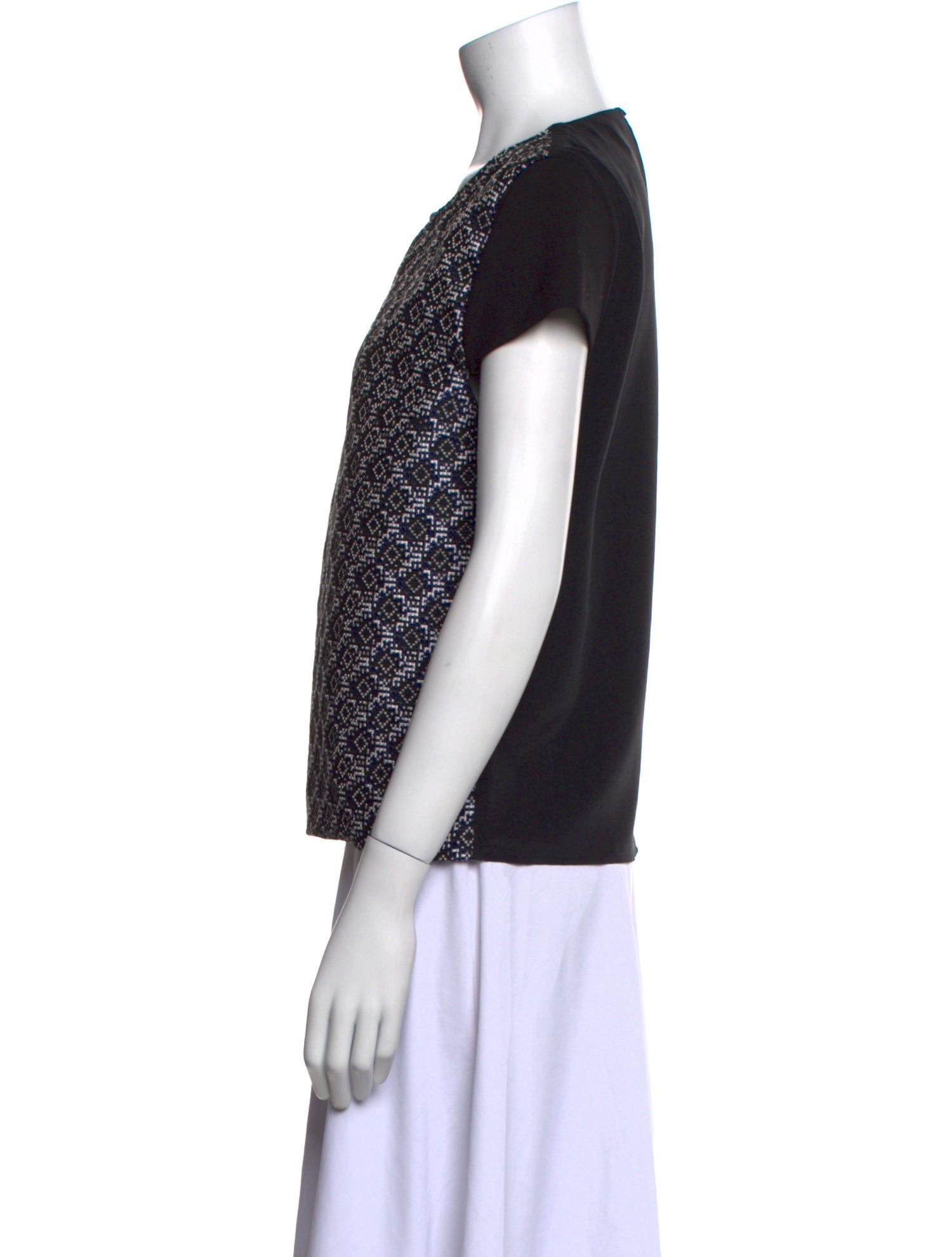 Maje Silk Printed Top