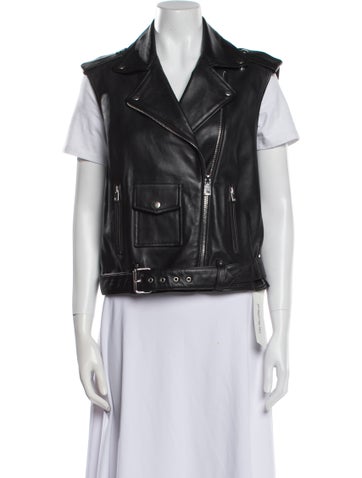 Maje Jackets Leather Vest M