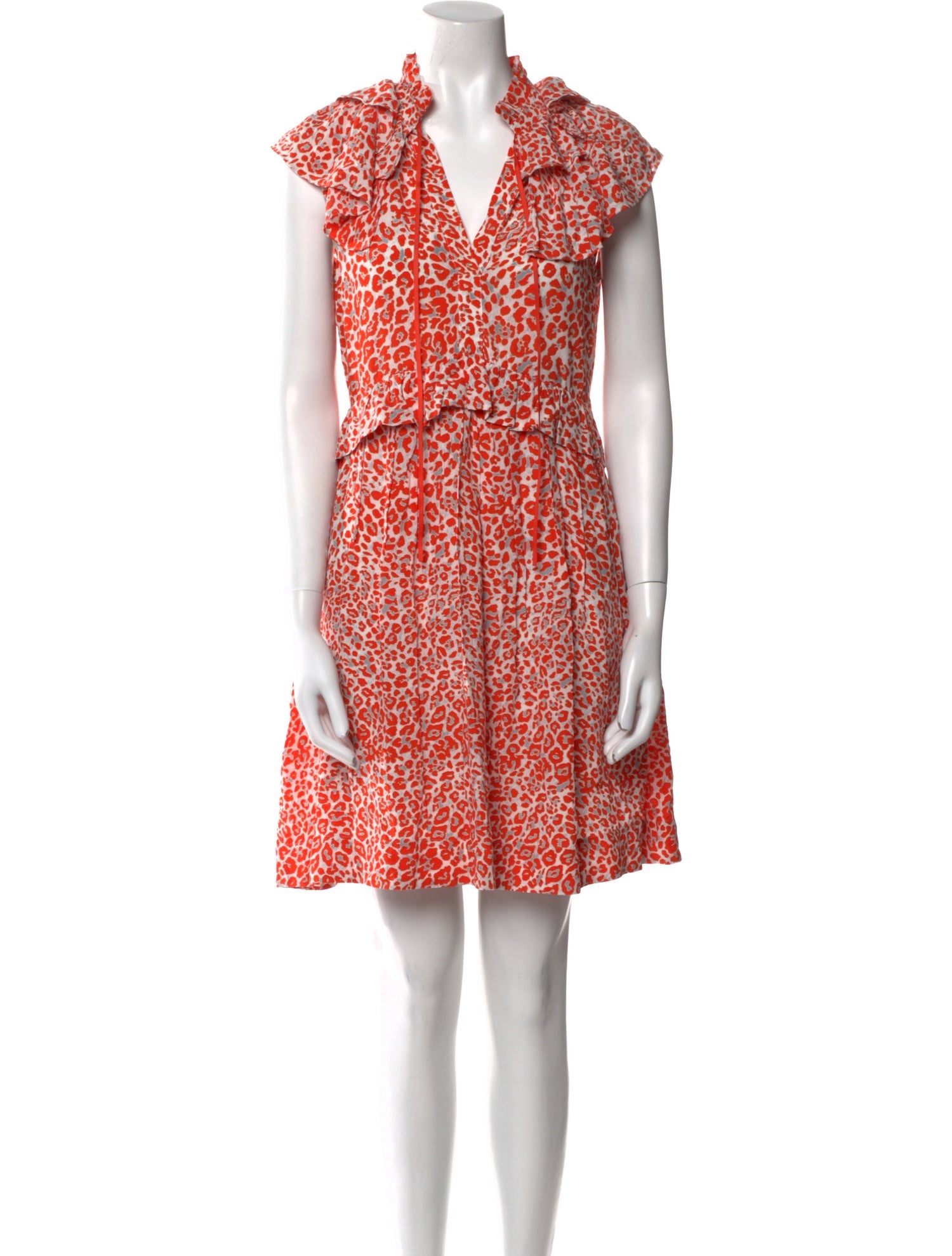 Maje Floral Print Mini Dress