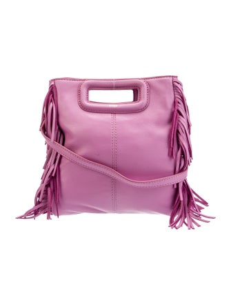 Maje Leather Top Handle Bag