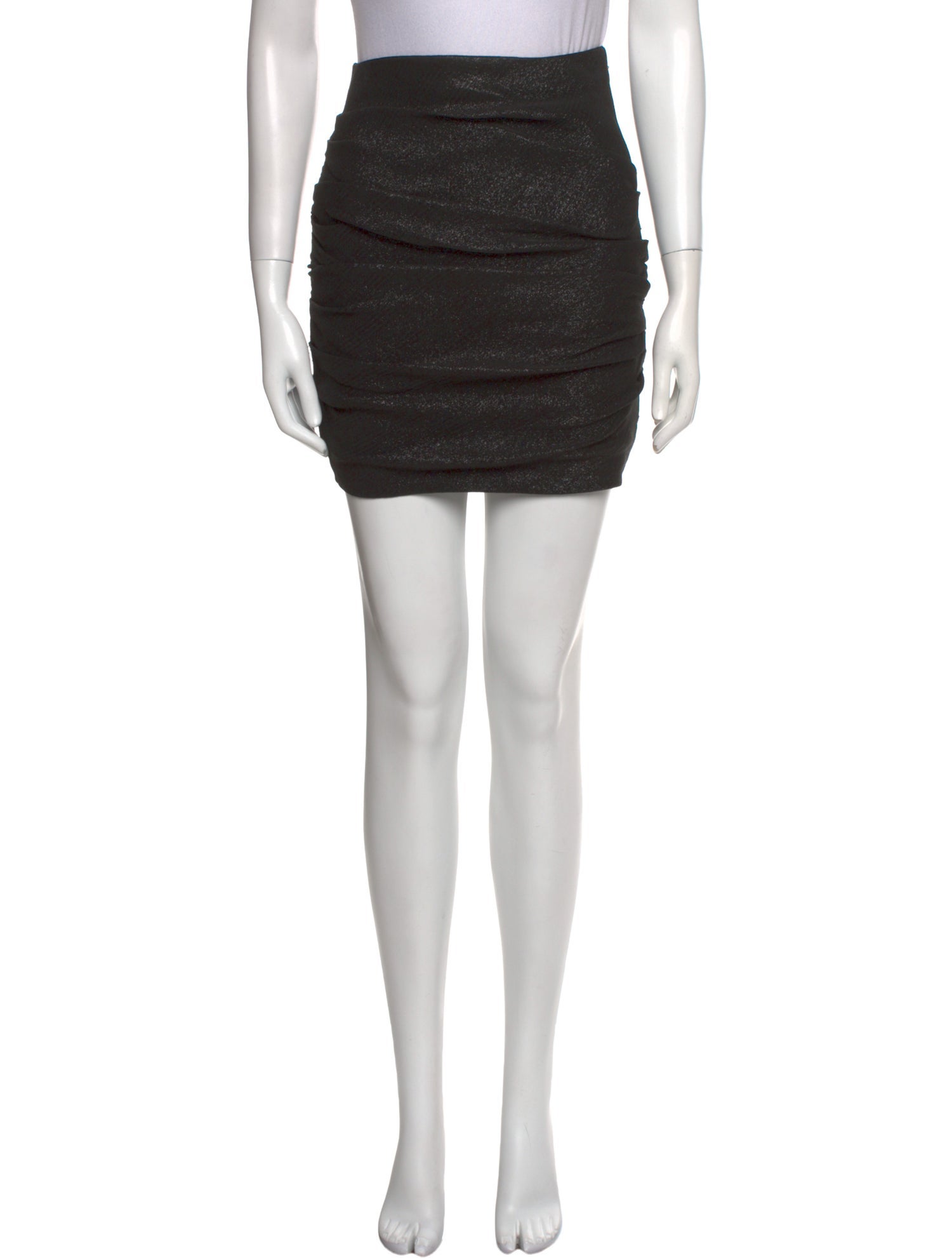 Maje Pleated Accents Mini Skirt