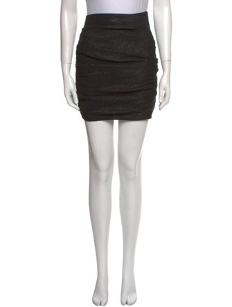 Maje Pleated Accents Mini Skirt