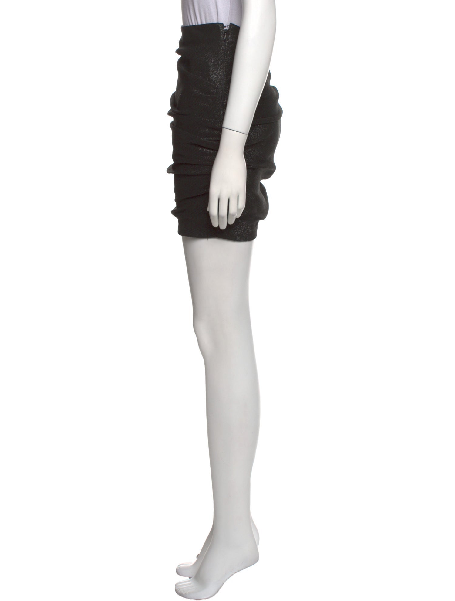 Maje Pleated Accents Mini Skirt