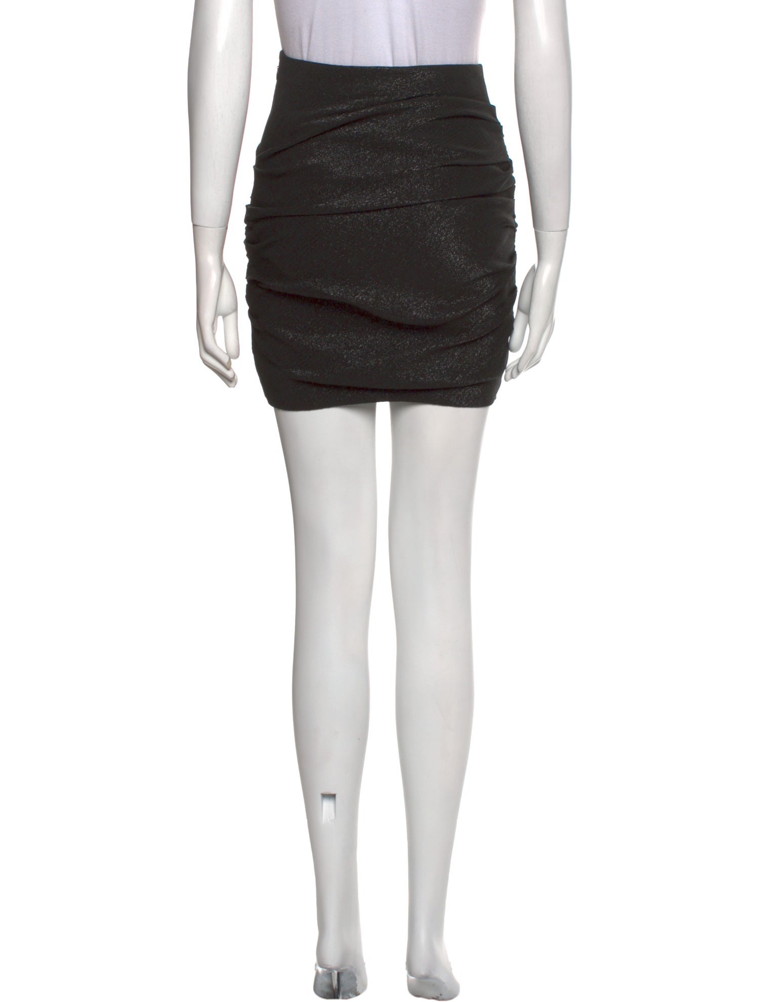 Maje Pleated Accents Mini Skirt