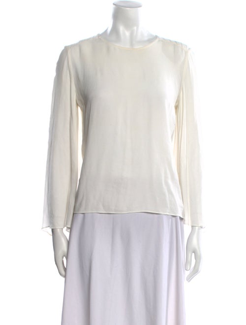 Maje Crew Neck Long Sleeve Top