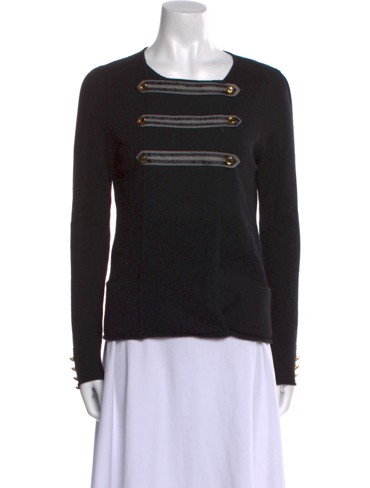 Maje Wool Striped Sweater