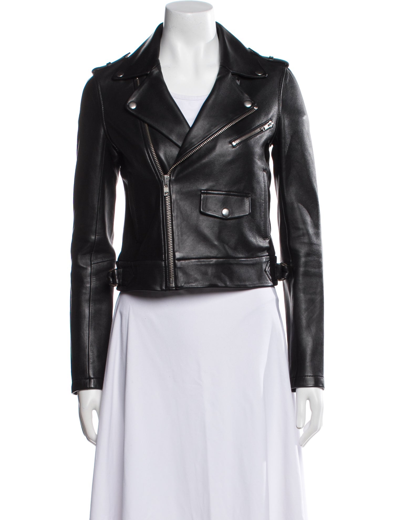 Maje Leather Biker Jacket