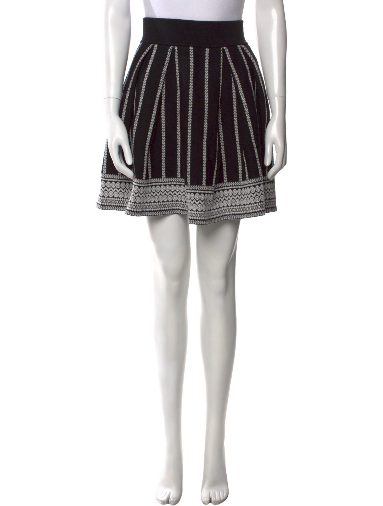 Maje Striped Mini Skirt