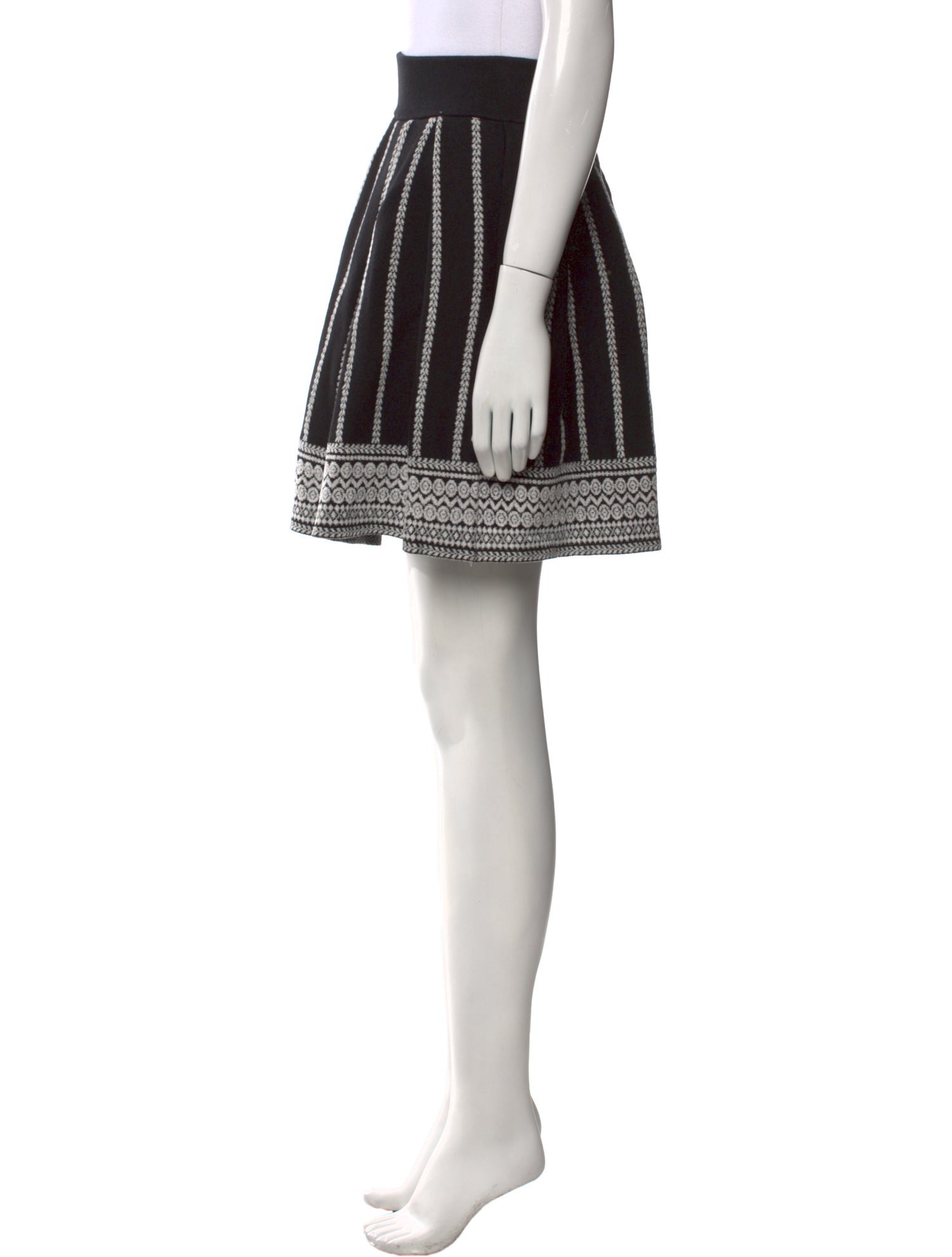 Maje Striped Mini Skirt