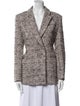 Maje Tweed Pattern Blazer