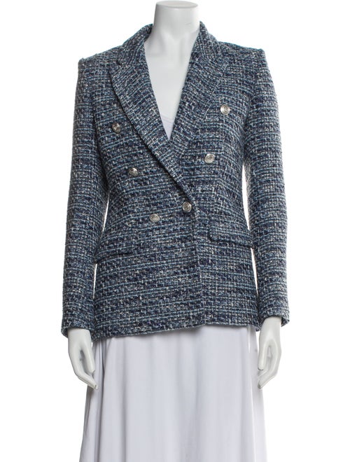Maje Tweed Pattern Blazer