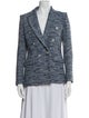 Maje Tweed Pattern Blazer