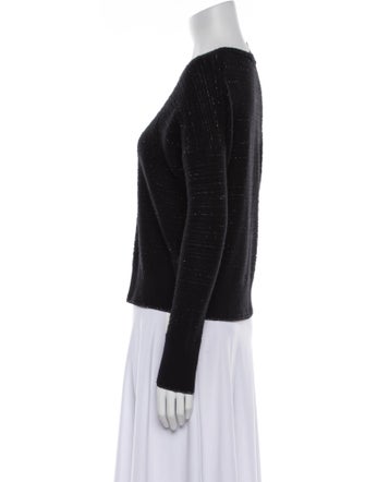Maje Wool Scoop Neck Sweater