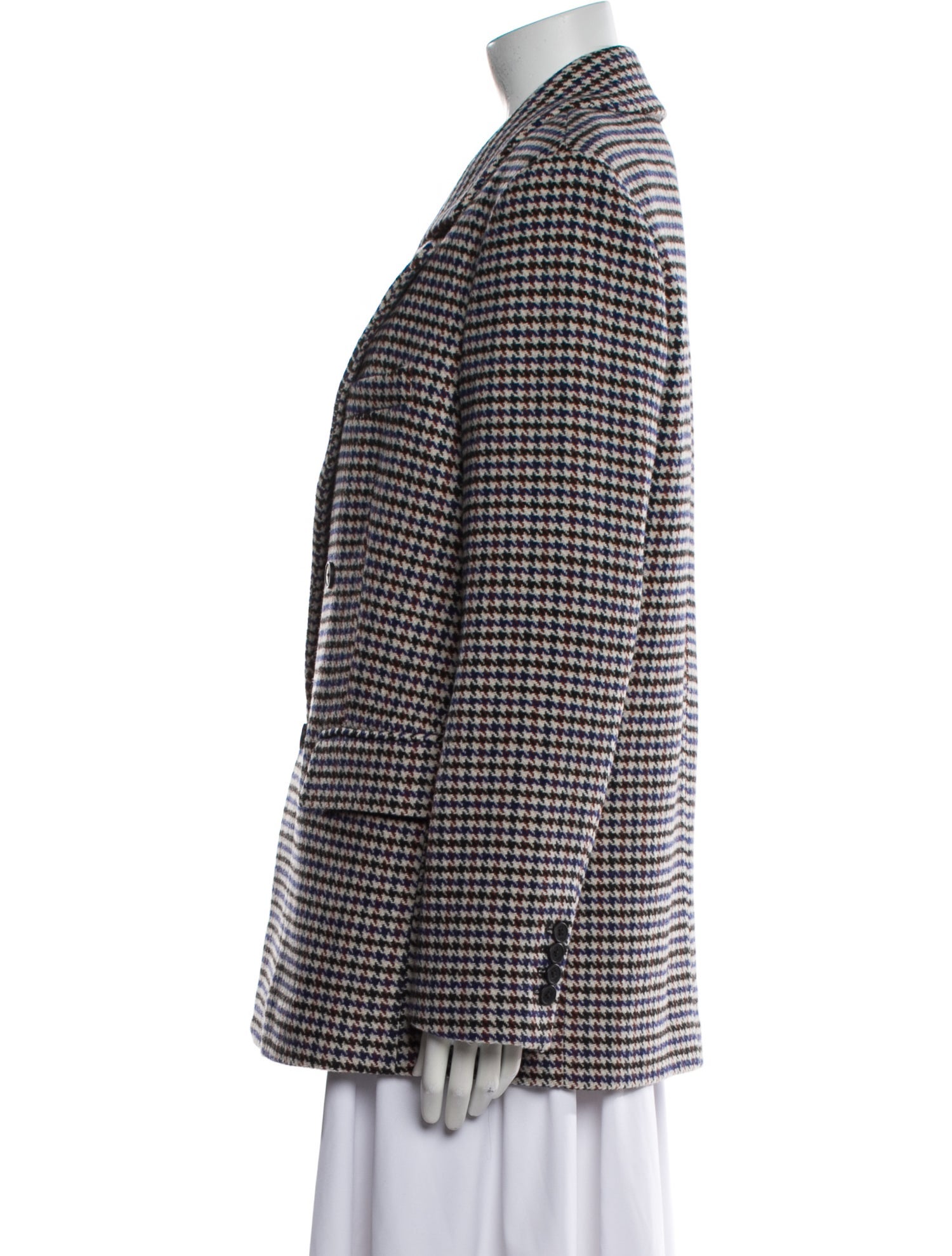 Maje Wool Houndstooth Print Blazer w/ Tags