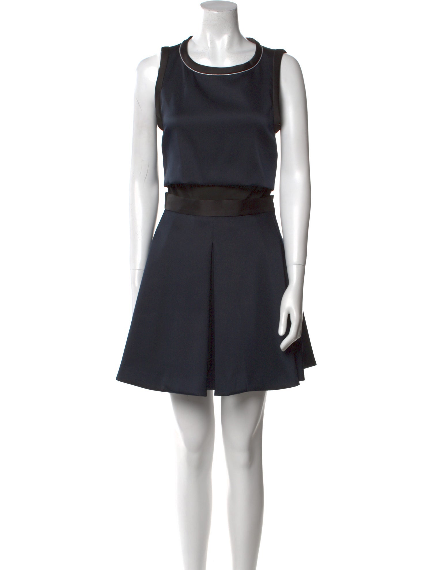 Maje Scoop Neck Mini Dress