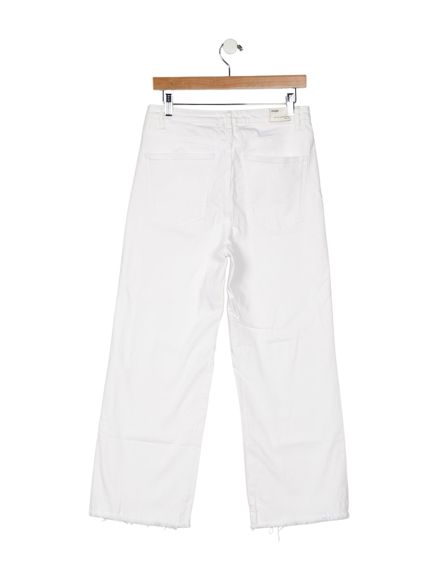 Maje High-Rise Wide Leg Jeans