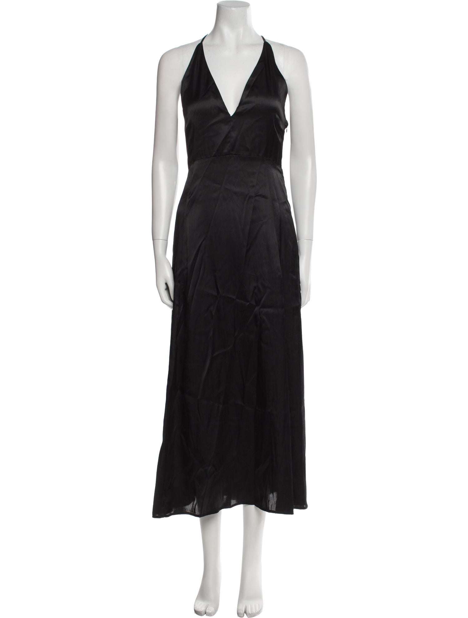 Maje V-Neck Long Dress