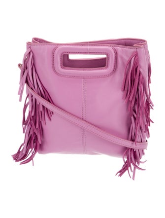 Maje Leather Top Handle Bag