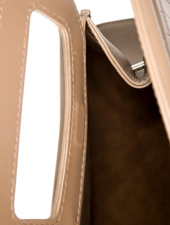 Maje Embossed Leather Top Handle Bag