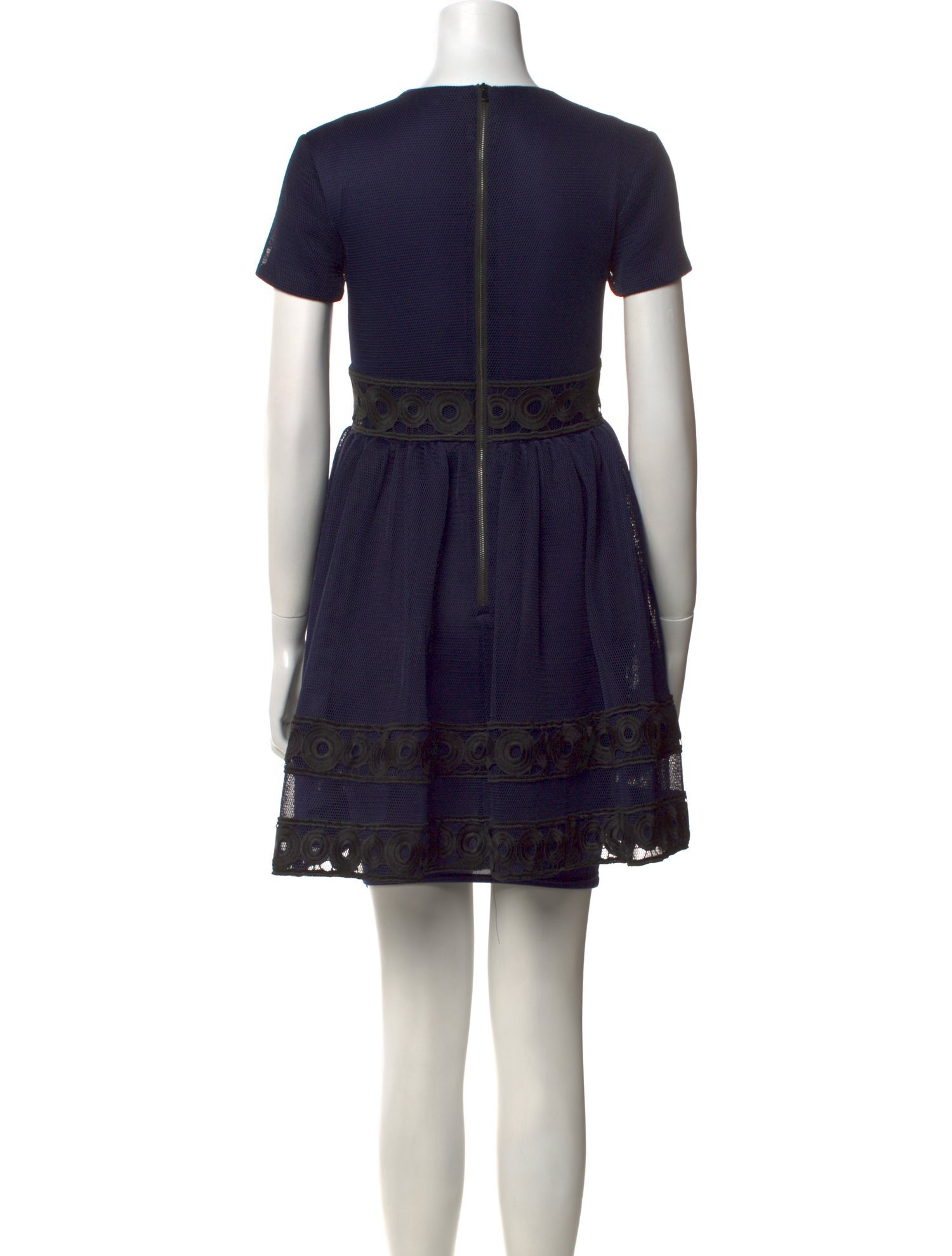 Maje Crew Neck Mini Dress