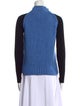 Maje Colorblock Pattern Mock Neck Sweater