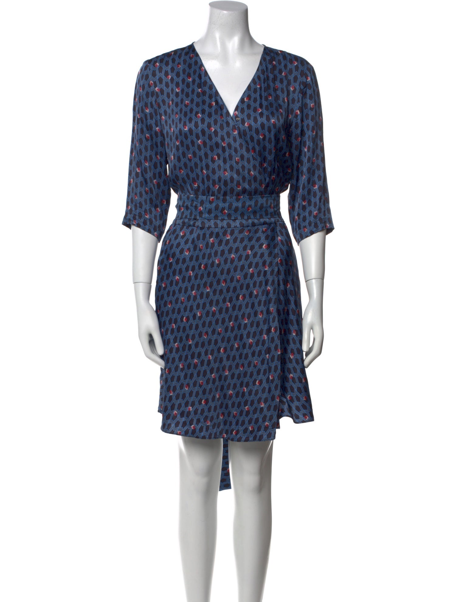 Maje Printed Knee-Length Dress
