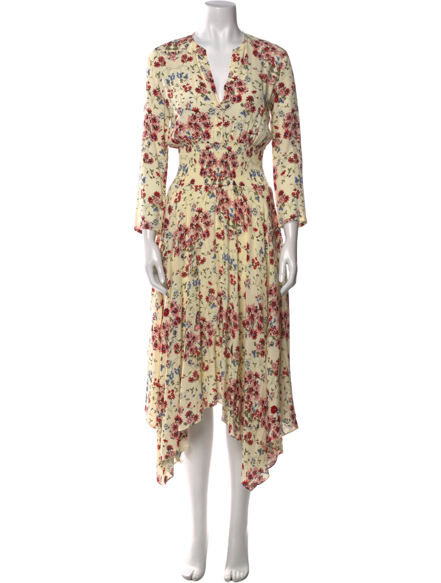 Maje Floral Print Long Dress w/ Tags