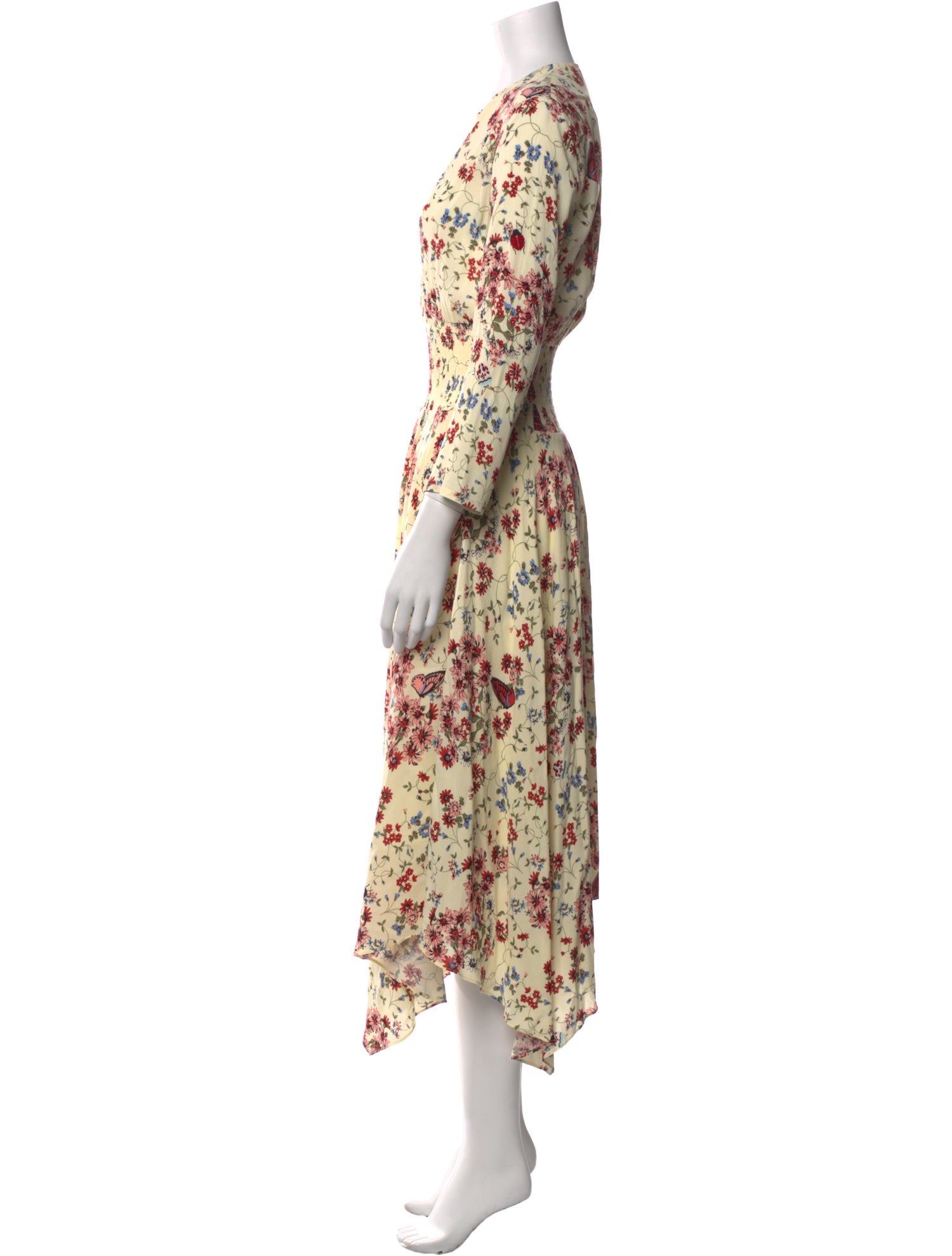 Maje Floral Print Long Dress w/ Tags