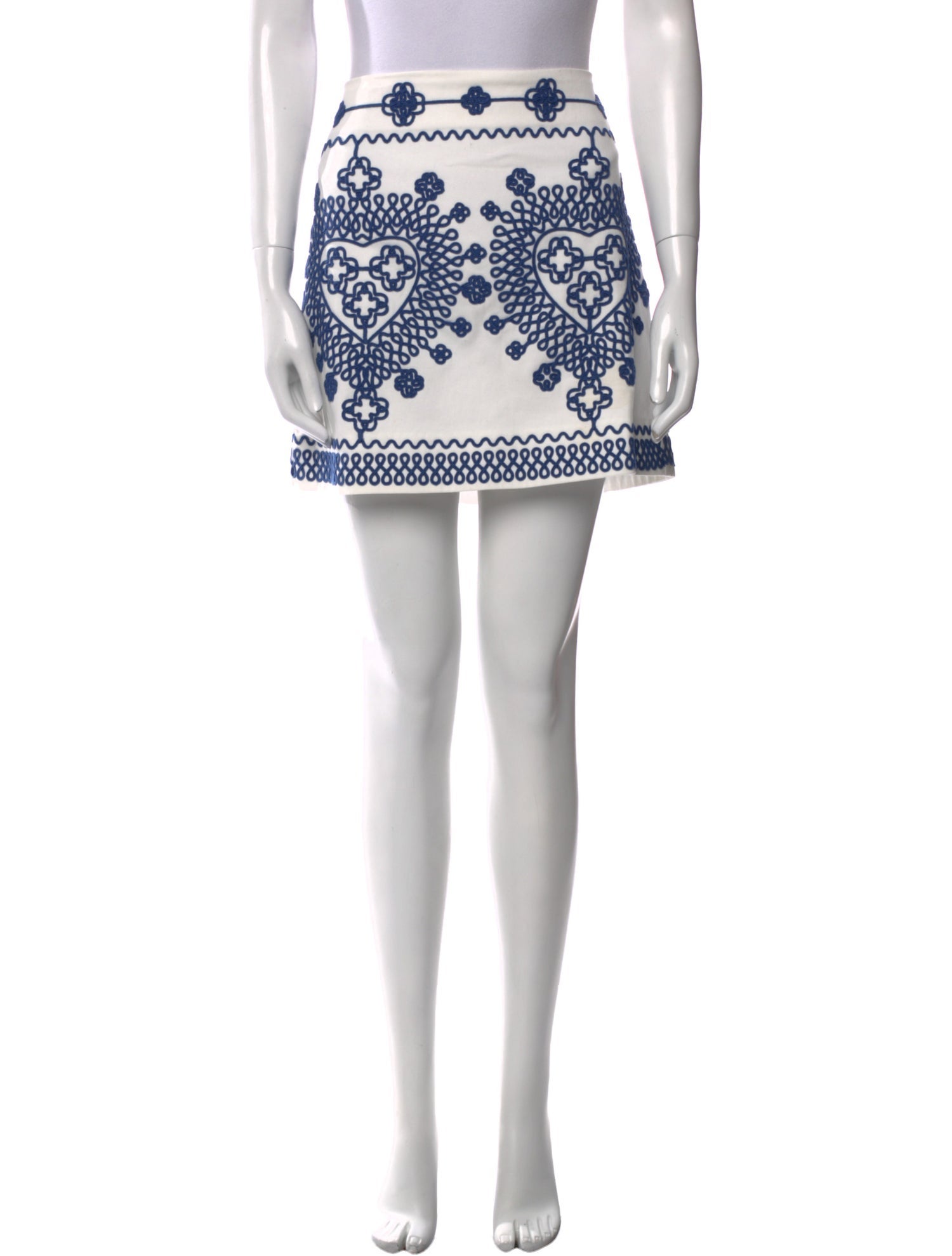 Maje Printed Mini Skirt