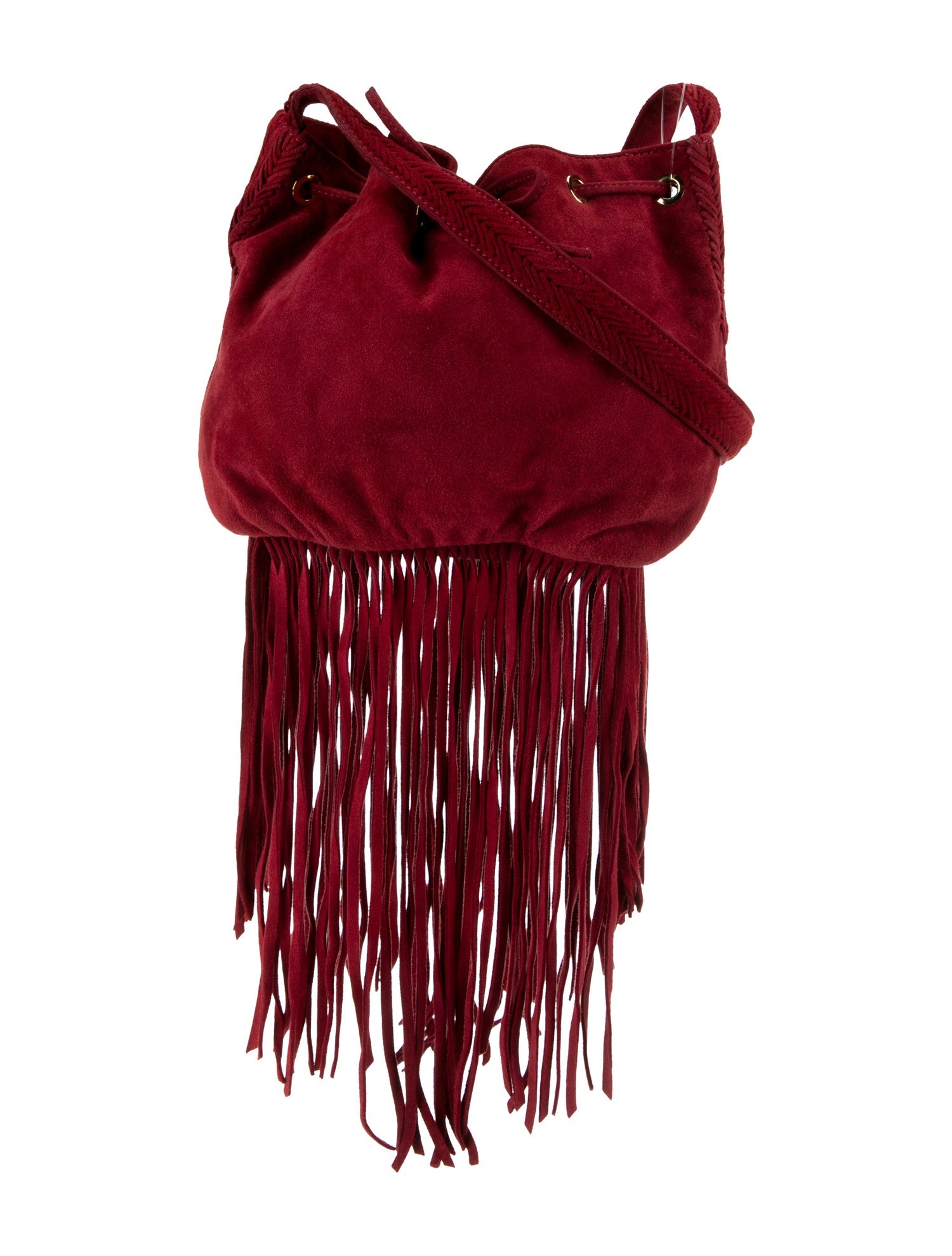 Maje Suede Shoulder Bag