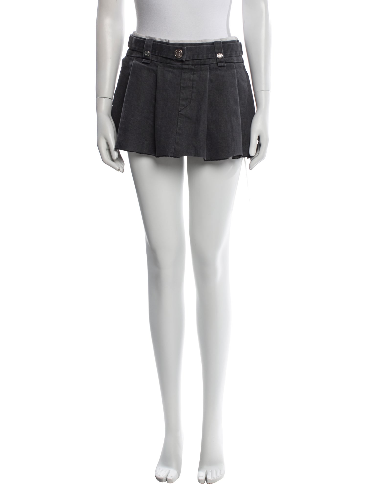 Maje Pleated Accents Mini Skirt