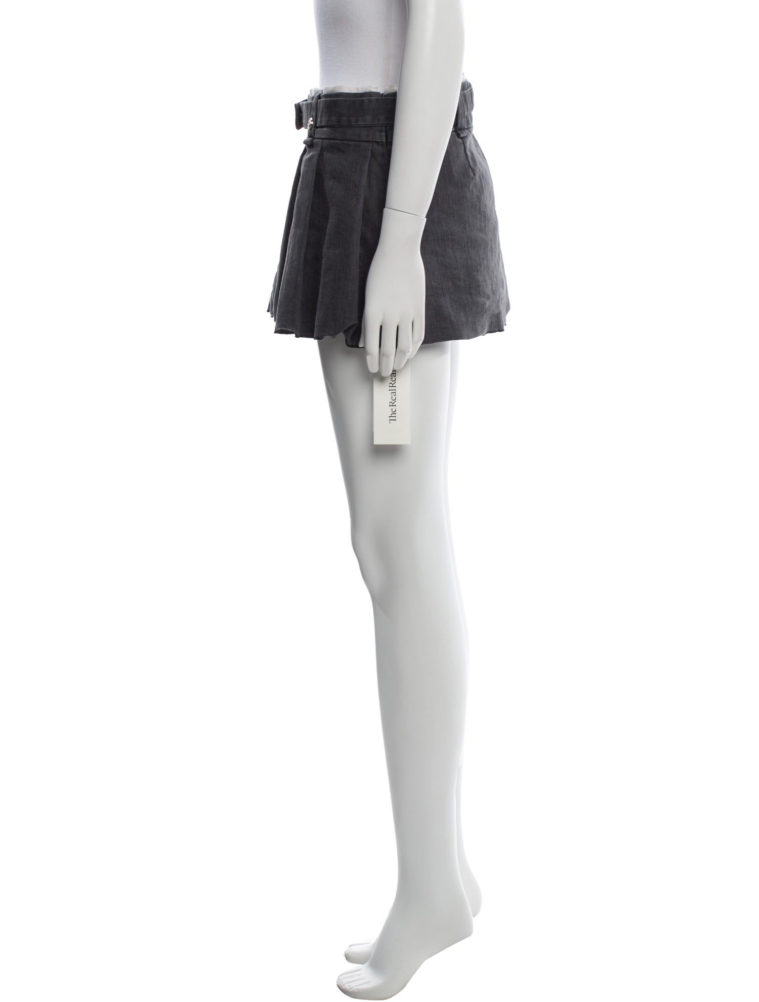 Maje Pleated Accents Mini Skirt