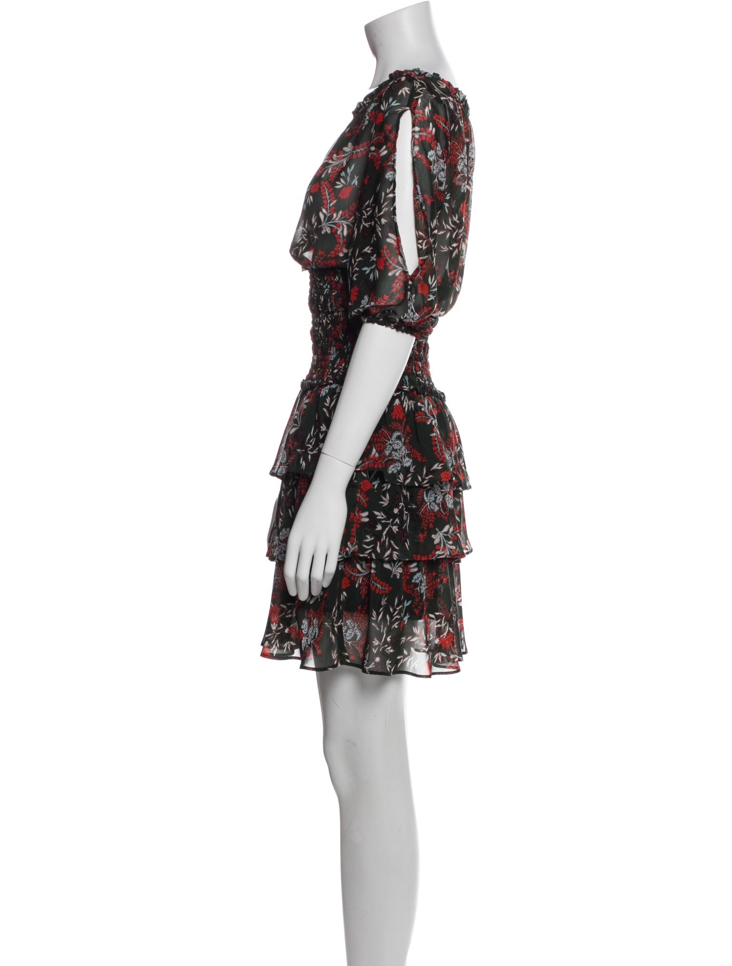 Maje Floral Print Mini Dress