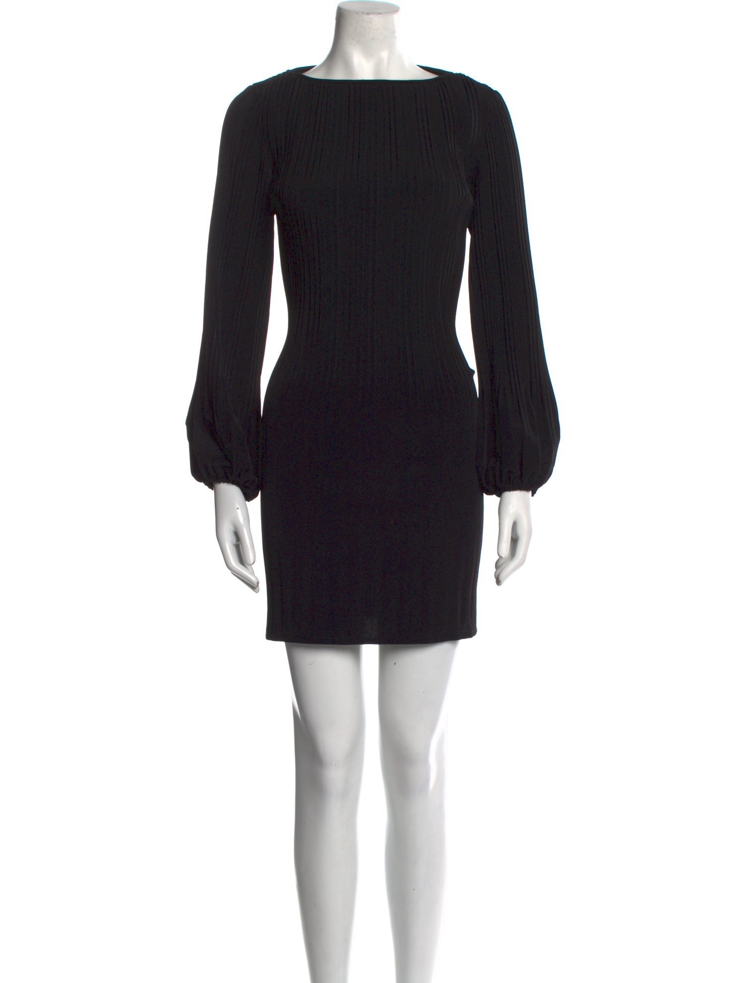 Maje Bateau Neckline Mini Dress