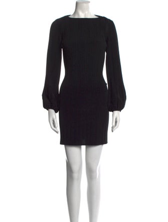 Maje Bateau Neckline Mini Dress