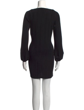 Maje Bateau Neckline Mini Dress