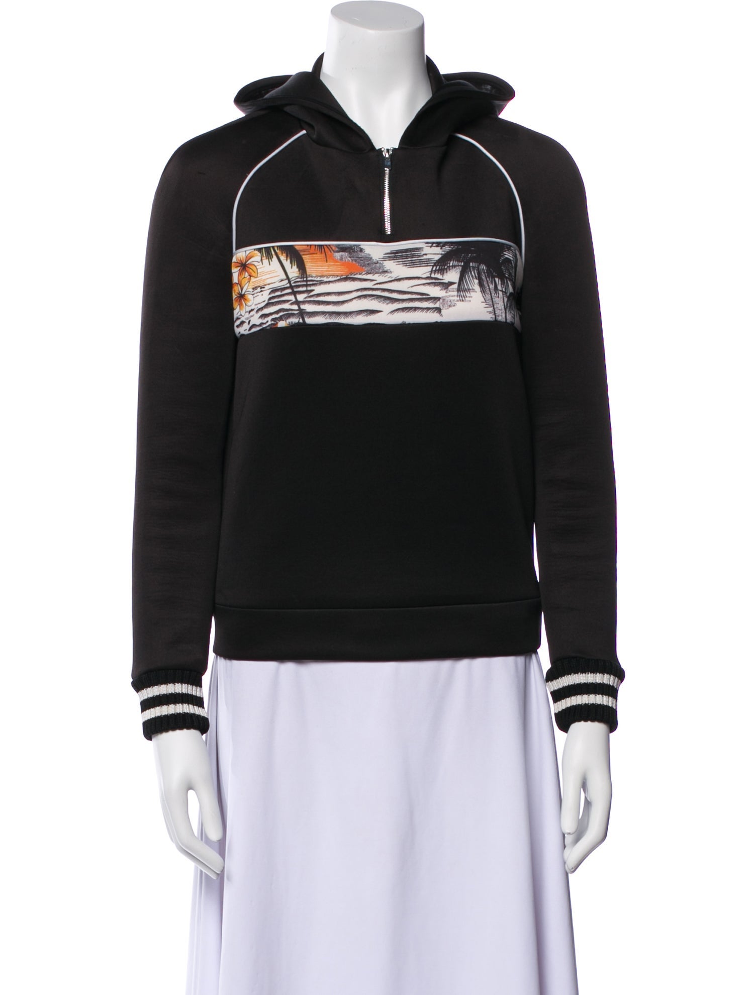 Maje Graphic Print Crew Neck Sweatshirt