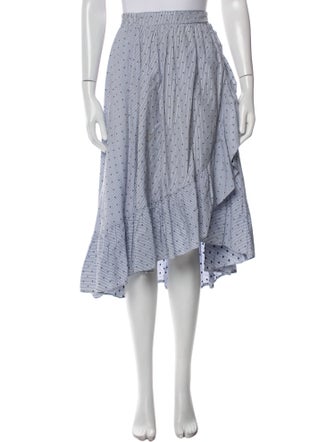 Maje Printed Midi Length Skirt