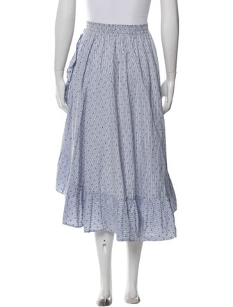 Maje Printed Midi Length Skirt