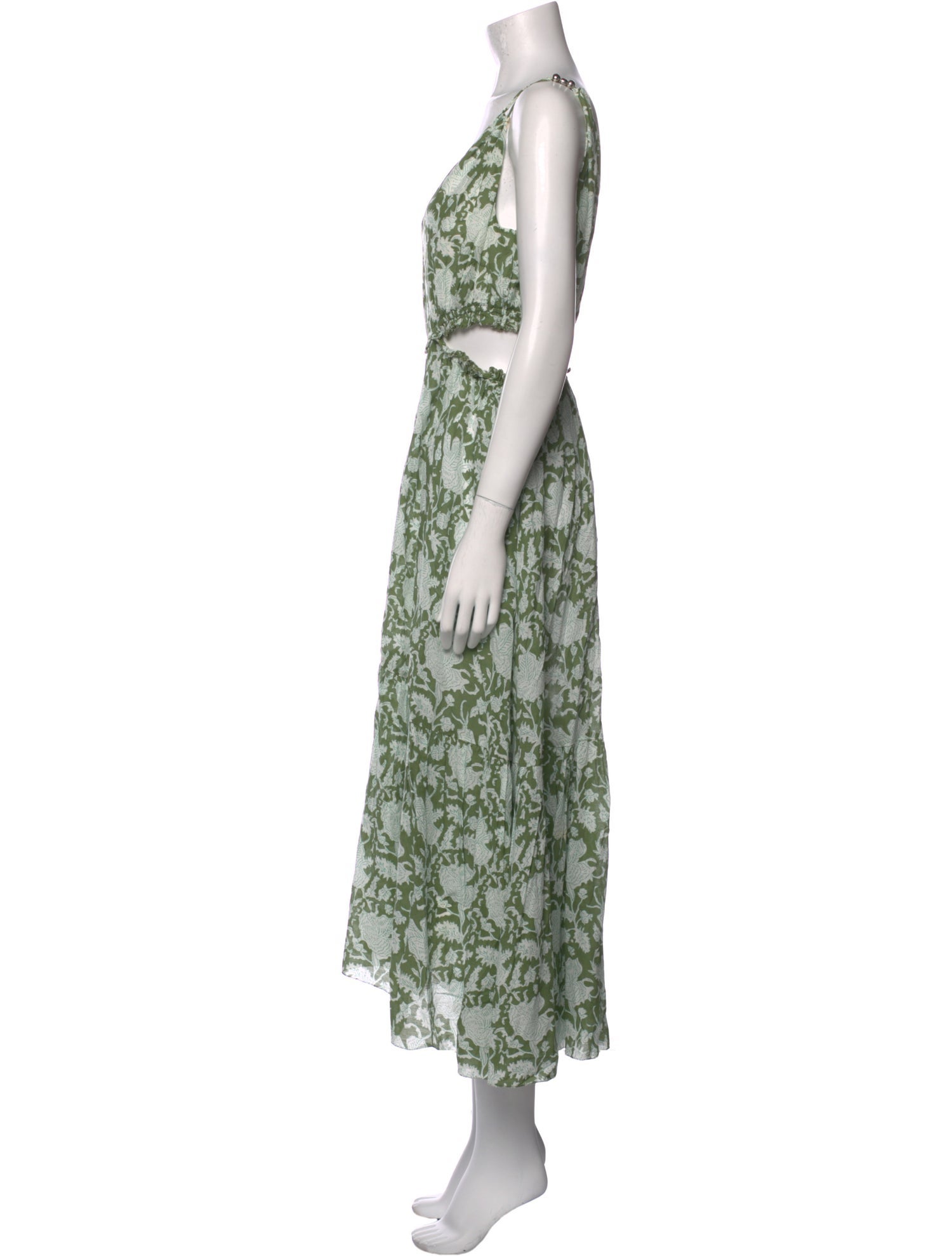 Maje Floral Print Long Dress