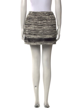 Maje Tweed Pattern Mini Skirt